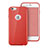 Funda Silicona Goma con Agujero para Apple iPhone 6 Plus Rojo