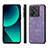 Funda Silicona Goma de Cuero Carcasa AD1 para Xiaomi Mi 13T 5G Purpura Claro