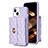 Funda Silicona Goma de Cuero Carcasa BF1 para Apple iPhone 14 Purpura Claro