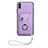 Funda Silicona Goma de Cuero Carcasa BF1 para Apple iPhone Xs Max Morado