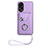 Funda Silicona Goma de Cuero Carcasa BF1 para Oppo A78 4G Morado