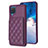 Funda Silicona Goma de Cuero Carcasa BF1 para Samsung Galaxy A12 Morado