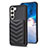 Funda Silicona Goma de Cuero Carcasa BF1 para Samsung Galaxy S22 5G Negro