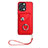 Funda Silicona Goma de Cuero Carcasa BF1 para Xiaomi Redmi 12 4G Rojo