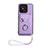 Funda Silicona Goma de Cuero Carcasa BF1 para Xiaomi Redmi 12C 4G Morado