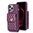 Funda Silicona Goma de Cuero Carcasa BF2 para Apple iPhone 14 Pro Max Morado