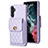 Funda Silicona Goma de Cuero Carcasa BF2 para Samsung Galaxy A34 5G Purpura Claro