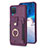 Funda Silicona Goma de Cuero Carcasa BF2 para Samsung Galaxy F12 Morado