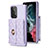 Funda Silicona Goma de Cuero Carcasa BF3 para Samsung Galaxy A53 5G Purpura Claro