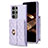 Funda Silicona Goma de Cuero Carcasa BF3 para Samsung Galaxy S24 Ultra 5G Purpura Claro