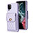 Funda Silicona Goma de Cuero Carcasa BF4 para Samsung Galaxy A12 5G Purpura Claro