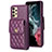 Funda Silicona Goma de Cuero Carcasa BF4 para Samsung Galaxy A13 4G Morado