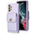 Funda Silicona Goma de Cuero Carcasa BF4 para Samsung Galaxy A13 4G Purpura Claro