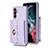 Funda Silicona Goma de Cuero Carcasa BF4 para Samsung Galaxy A14 5G Purpura Claro