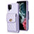 Funda Silicona Goma de Cuero Carcasa BF4 para Samsung Galaxy M12 Purpura Claro
