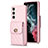 Funda Silicona Goma de Cuero Carcasa BF4 para Samsung Galaxy S22 5G Oro Rosa