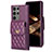 Funda Silicona Goma de Cuero Carcasa BF4 para Samsung Galaxy S24 Ultra 5G Morado