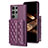 Funda Silicona Goma de Cuero Carcasa BF5 para Samsung Galaxy S24 Ultra 5G Morado