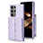 Funda Silicona Goma de Cuero Carcasa BF5 para Samsung Galaxy S24 Ultra 5G Purpura Claro