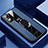Funda Silicona Goma de Cuero Carcasa con Magnetico Anillo de dedo Soporte PB1 para Xiaomi Mi 11X 5G Azul