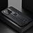Funda Silicona Goma de Cuero Carcasa con Magnetico Anillo de dedo Soporte S01 para Xiaomi Mi 11 Pro 5G Negro