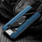 Funda Silicona Goma de Cuero Carcasa con Magnetico Anillo de dedo Soporte T01 para Samsung Galaxy S10 Azul