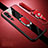Funda Silicona Goma de Cuero Carcasa con Magnetico Anillo de dedo Soporte T01 para Xiaomi Mi Note 10 Pro Rojo