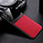 Funda Silicona Goma de Cuero Carcasa con Magnetico FL1 para Samsung Galaxy A04s Rojo