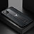 Funda Silicona Goma de Cuero Carcasa con Magnetico FL1 para Samsung Galaxy A12 5G Negro