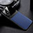 Funda Silicona Goma de Cuero Carcasa con Magnetico FL1 para Samsung Galaxy A22 4G Azul