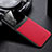 Funda Silicona Goma de Cuero Carcasa con Magnetico FL1 para Samsung Galaxy A52 4G Rojo