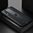 Funda Silicona Goma de Cuero Carcasa con Magnetico FL1 para Samsung Galaxy A70 Negro