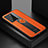 Funda Silicona Goma de Cuero Carcasa con Magnetico FL1 para Samsung Galaxy S20 Ultra 5G Naranja