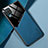 Funda Silicona Goma de Cuero Carcasa con Magnetico para Samsung Galaxy A12 Nacho Azul