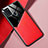 Funda Silicona Goma de Cuero Carcasa con Magnetico para Samsung Galaxy A21s Rojo