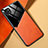 Funda Silicona Goma de Cuero Carcasa con Magnetico para Samsung Galaxy A22s 5G Naranja