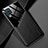 Funda Silicona Goma de Cuero Carcasa con Magnetico para Samsung Galaxy F12 Negro
