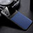 Funda Silicona Goma de Cuero Carcasa con Magnetico para Samsung Galaxy S22 Plus 5G Azul