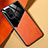 Funda Silicona Goma de Cuero Carcasa con Magnetico para Xiaomi Mi 11X 5G Naranja