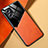 Funda Silicona Goma de Cuero Carcasa con Magnetico para Xiaomi Poco X4 GT 5G Naranja