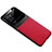 Funda Silicona Goma de Cuero Carcasa con Magnetico S01 para Vivo iQOO 9 5G Rojo