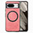 Funda Silicona Goma de Cuero Carcasa con Magnetico S01D para Google Pixel 8 5G Rosa