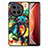 Funda Silicona Goma de Cuero Carcasa con Magnetico S01D para Vivo X90 Pro 5G Multicolor