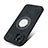 Funda Silicona Goma de Cuero Carcasa con Magnetico S07D para Apple iPhone 14 Negro