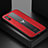 Funda Silicona Goma de Cuero Carcasa FL2 para Xiaomi Redmi 9A Rojo