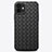 Funda Silicona Goma de Cuero Carcasa H01 para Apple iPhone 12 Negro