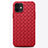 Funda Silicona Goma de Cuero Carcasa H01 para Apple iPhone 12 Rojo