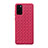 Funda Silicona Goma de Cuero Carcasa H01 para Huawei Honor View 30 5G Rojo