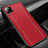 Funda Silicona Goma de Cuero Carcasa H01 para Huawei Nova 6 SE Rojo