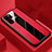 Funda Silicona Goma de Cuero Carcasa H01 para Huawei P30 Pro New Edition Rojo